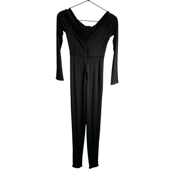 NBD Black Off-Shoulder Jumpsuit - Picture 5 of 7